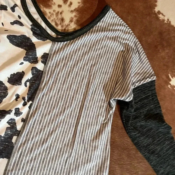 Cow print top from Amazon - Picture 2 of 2